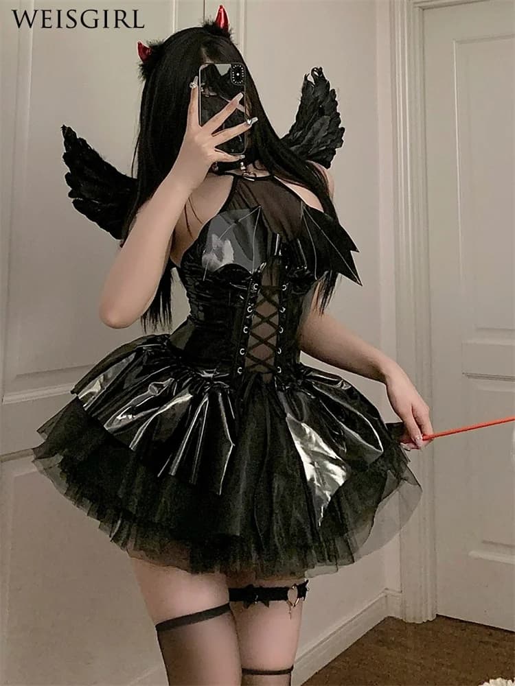Vestido de Lolita, traje de sirvienta Sexy, disfraz de Navidad para mujer, sirviente francés, picardías de Lolita, uniforme, traje, disfraces de Cosplay